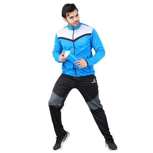 Aqua Blue with Light Grey/Navy Blue Jacket