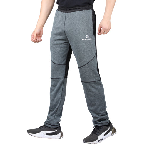 Grey Malange With Black Trouser