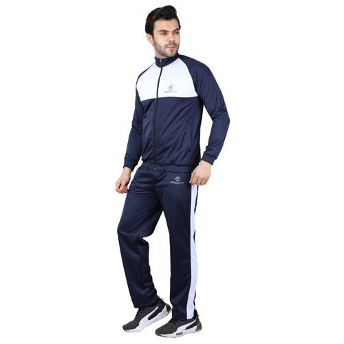 Navy Blue With White Combo Track Suits