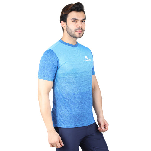 Royal Ombre Melange Short Sleeves – Round Neck