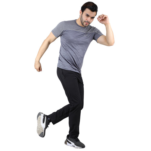 Grey Short Sleeves – Round Neck