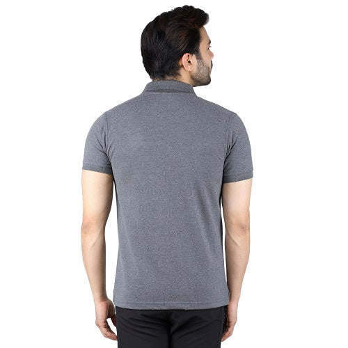 Dark Grey Melange Polo