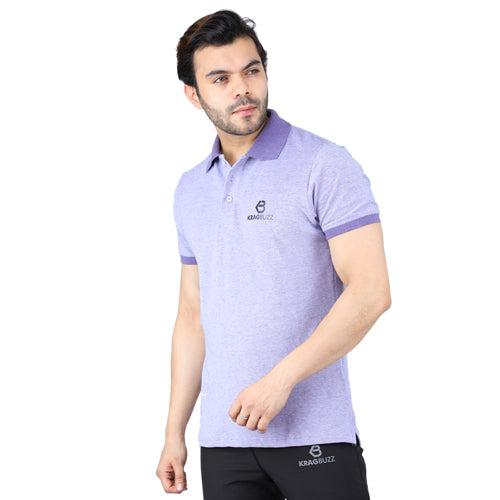 Purple Melange Polo