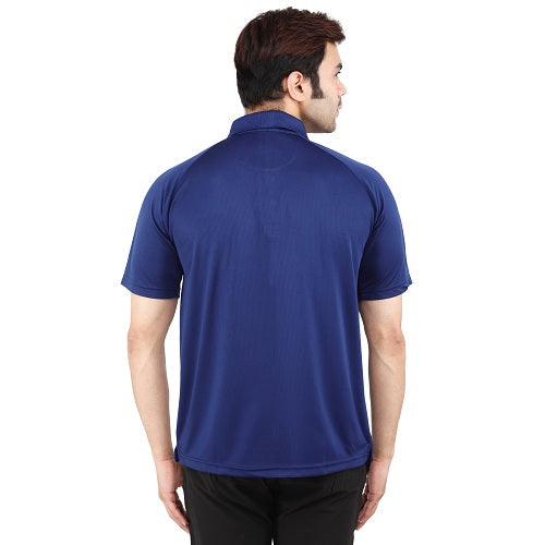 Navy Blue Short Sleeves – Collar