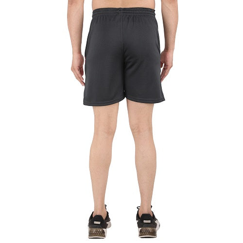 Dark Grey – Red Shorts