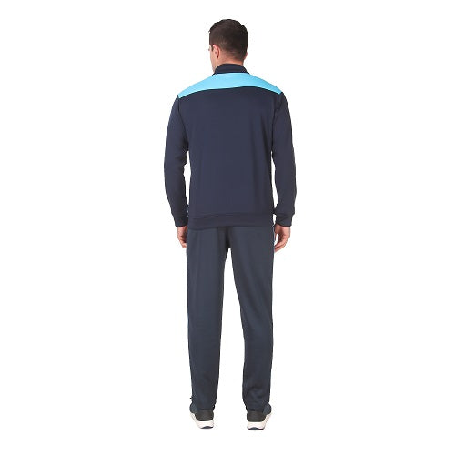 Navy Blue With Firozi Blue Track Suits