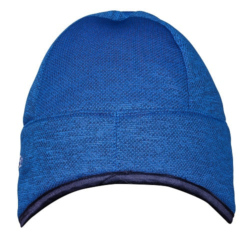 Light Navy Dot Melange Woolen Cap