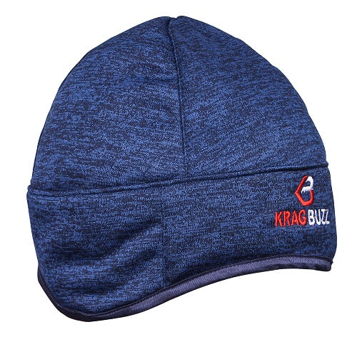 Melange Dark Navy Blue Woolen Cap