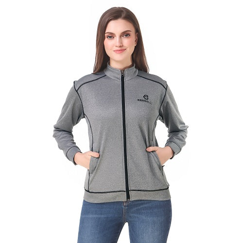 Mid grey melange jacket
