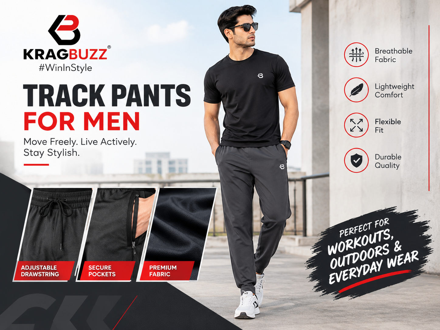 Track Pants for Men: The Complete Guide to Running, Gym, and Everyday Wear