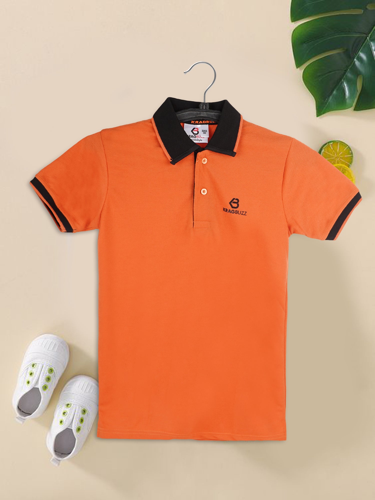 KRAGBUZZ Men’s Polo T-Shirt | Premium Cotton Half Sleeve Collared T-Shirt | Comfortable Casual & Office Wear