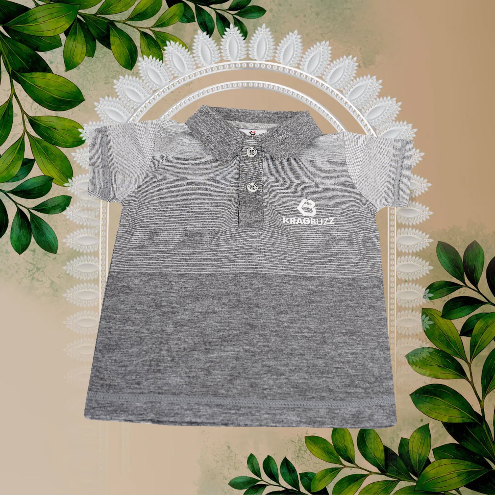 KRAGBUZZ Kids Polo T-Shirt | Premium Cotton Blend Half Sleeve Collared T-Shirt | Comfortable Casual Wear for Boys & Girls