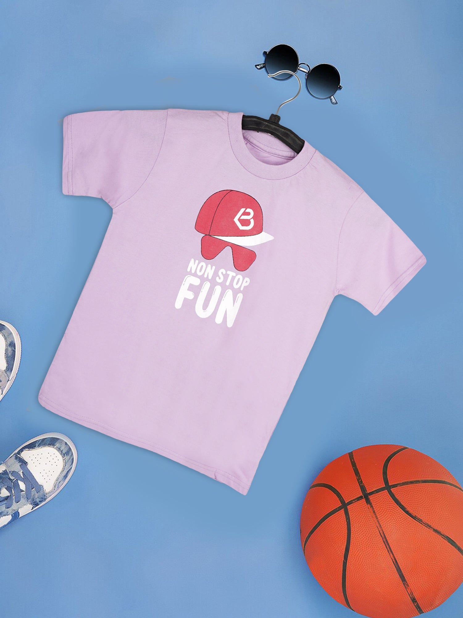 Printed Cotton T-Shirt for Kids | Soft Half Sleeve Tee with Fun Graphic Print | Comfortable Casual Wear for Boys & Girls