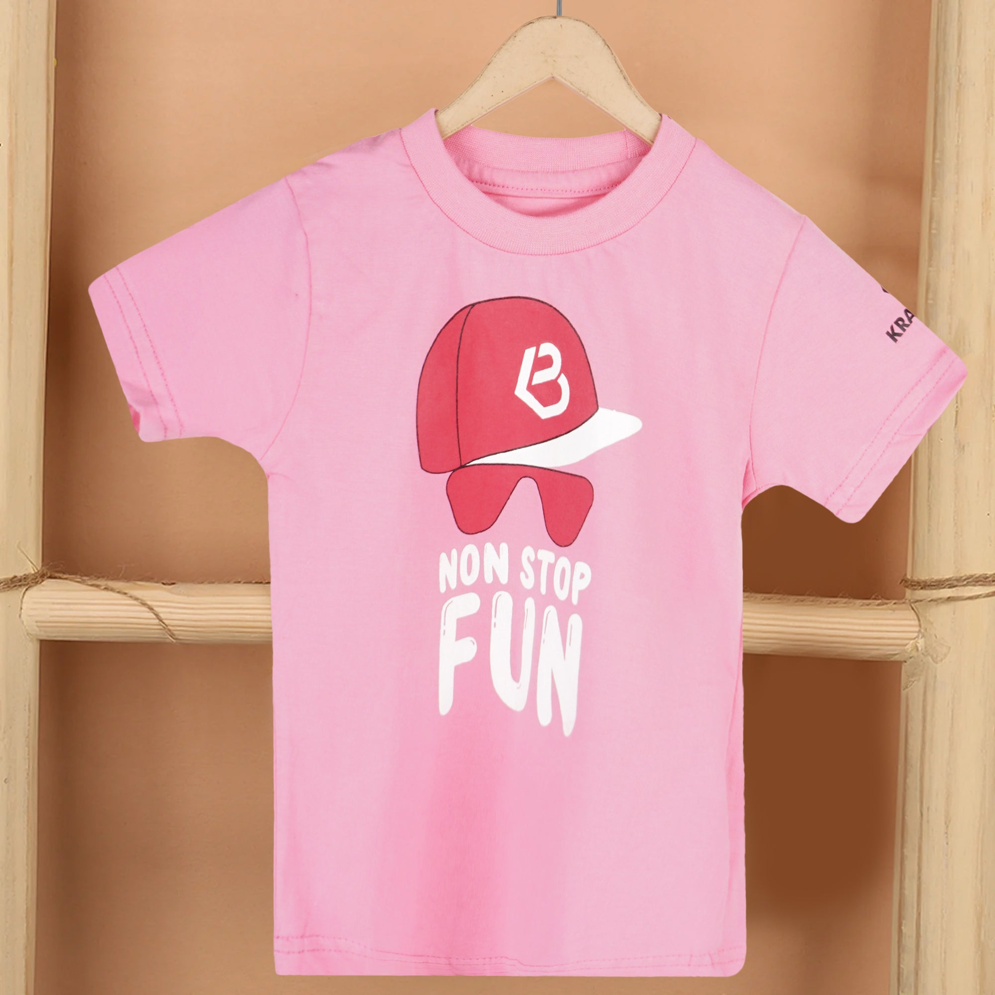 Printed Cotton T-Shirt for Kids | Soft Half Sleeve Tee with Fun Graphic Print | Comfortable Casual Wear for Boys & Girls