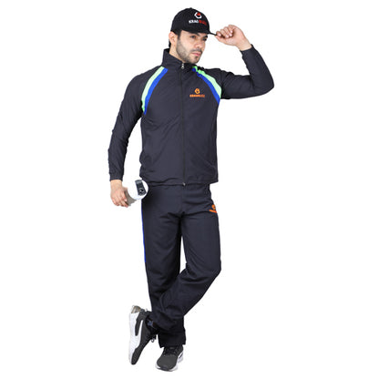 Navy Blue With Orange Track Suits