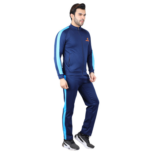 Navy Blue With Aqua Blue Track Suits