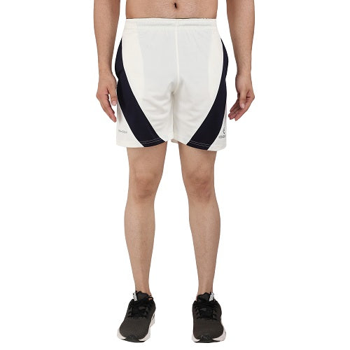 White – Navy Blue Shorts