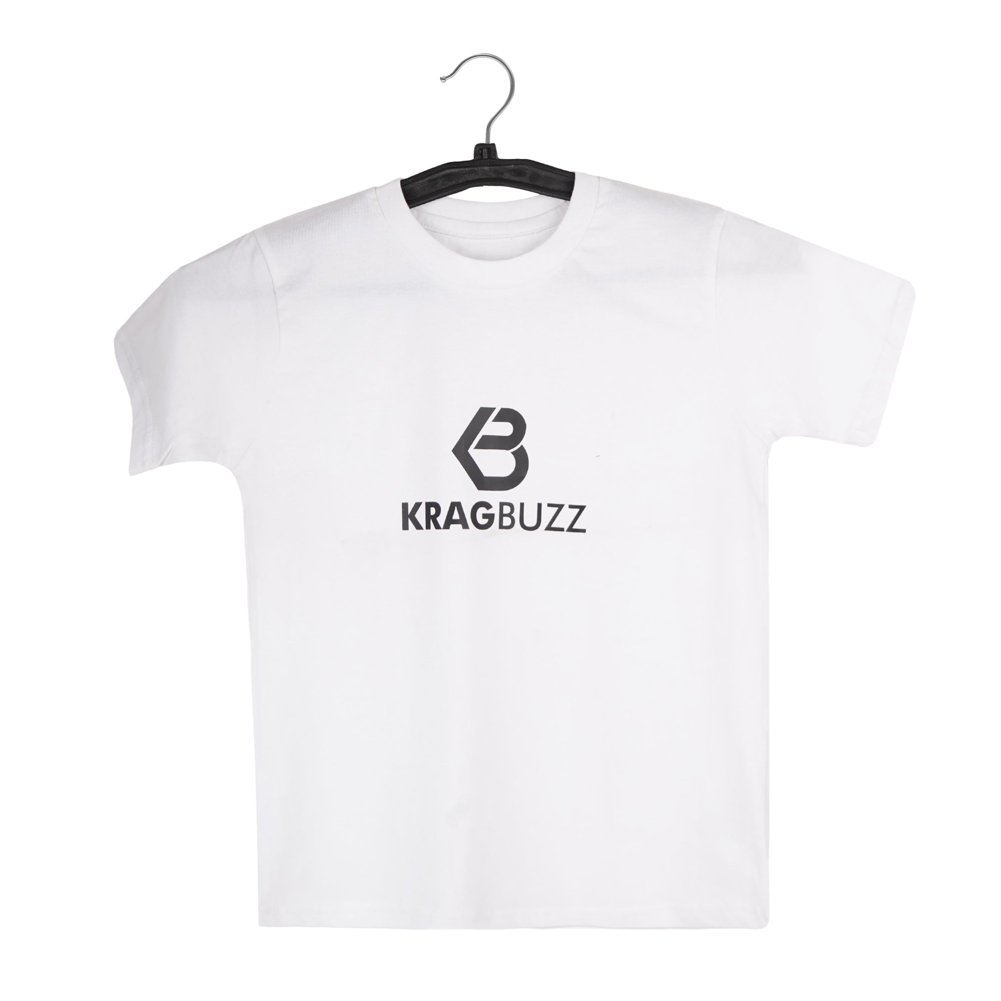 KRAGBUZZ Printed Cotton T-Shirt for Kids | Soft Half Sleeve Logo Tee | Comfortable Casual Wear for Boys & Girls