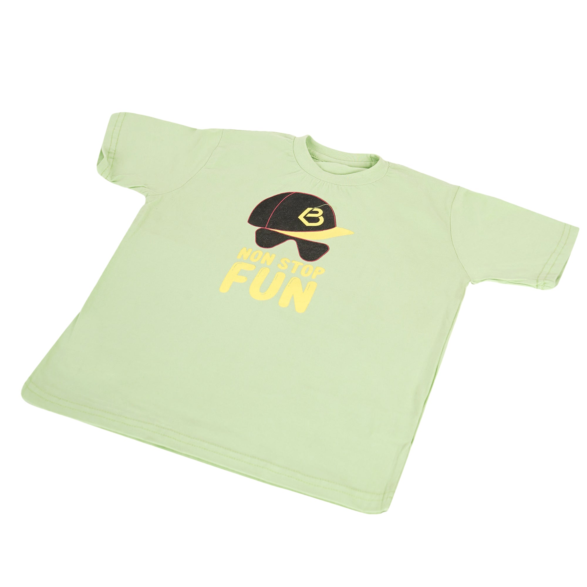 Printed Cotton T-Shirt for Kids | Soft Half Sleeve Tee with Fun Graphic Print | Comfortable Casual Wear for Boys & Girls