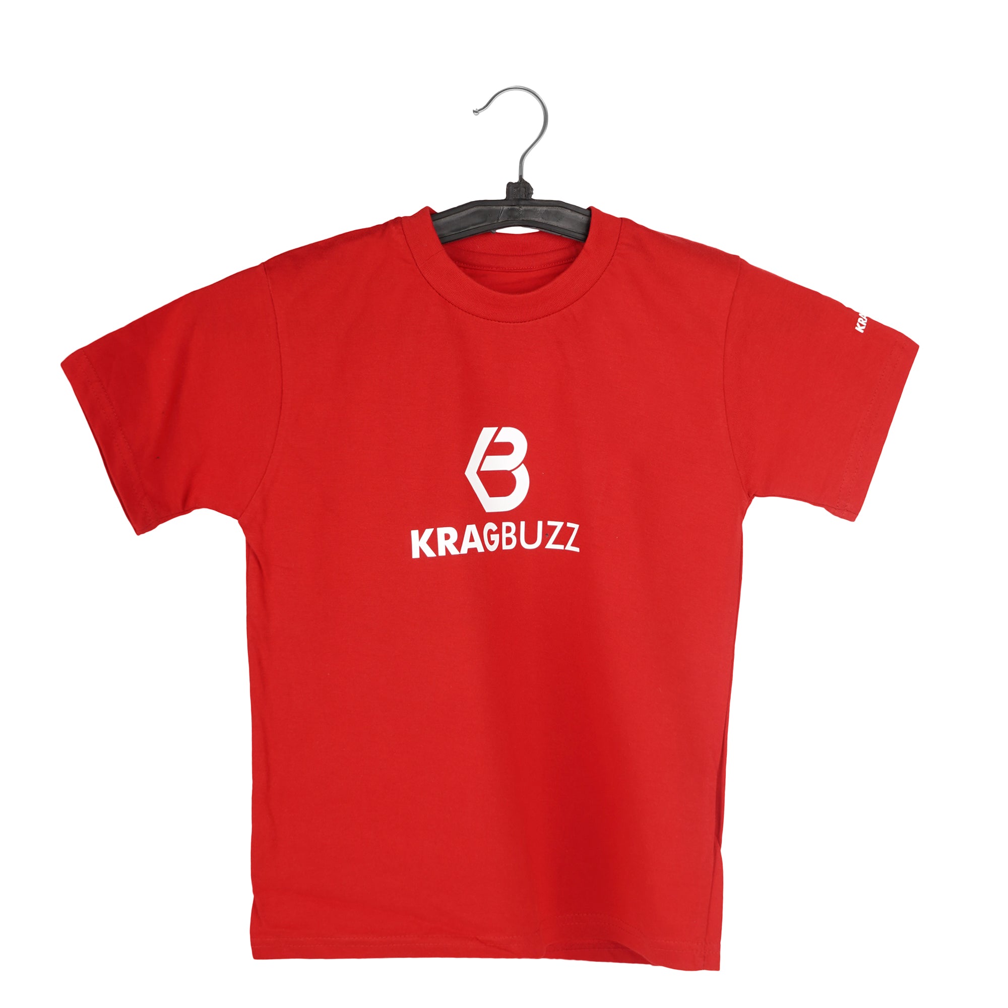 KRAGBUZZ Printed Cotton T-Shirt for Kids | Soft Half Sleeve Logo Tee | Comfortable Casual Wear for Boys & Girls
