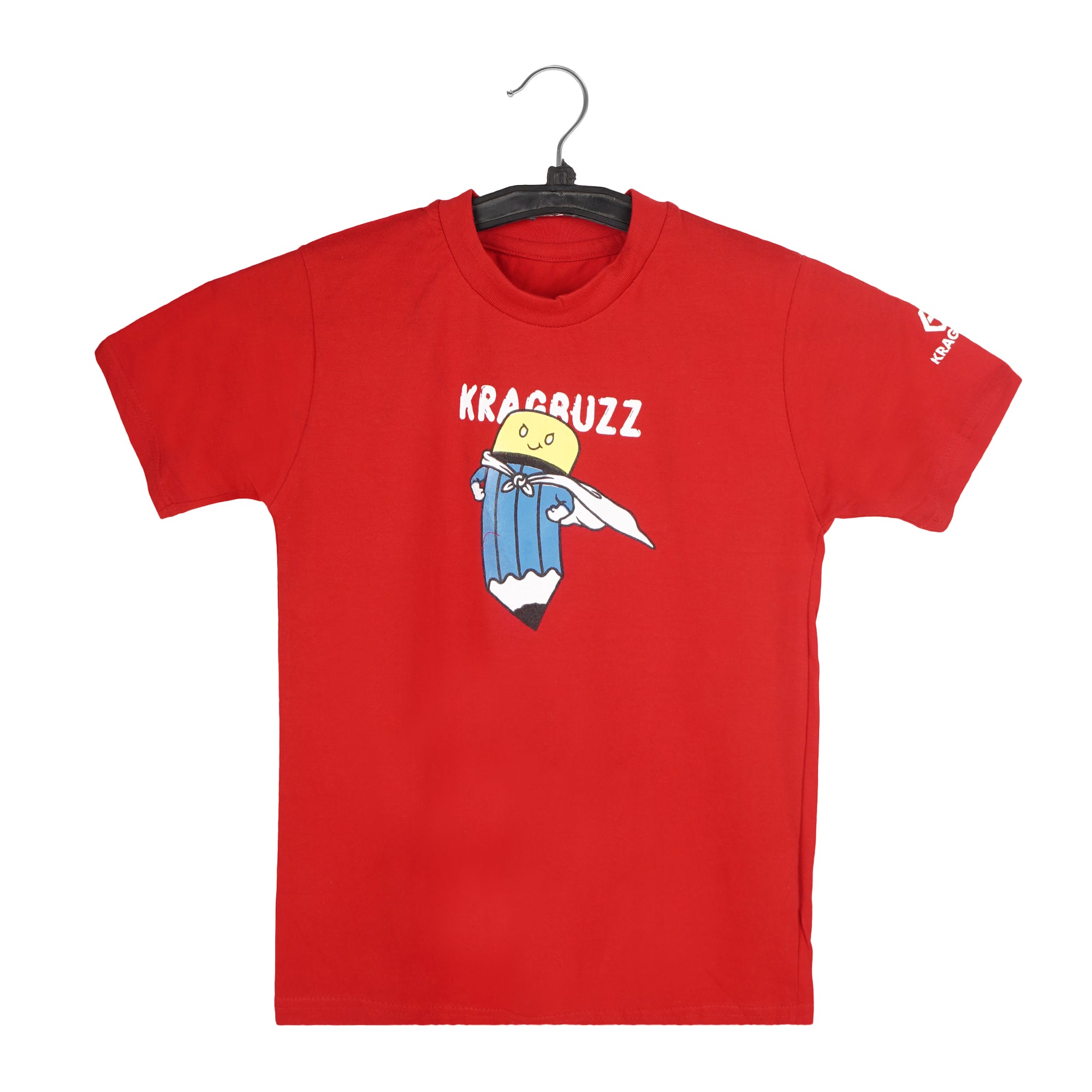 KRAGBUZZ Kids Printed Cotton T-Shirt | Soft Half Sleeve Tee with Cute Cartoon Design | Comfortable Casual Wear for Boys & Girls