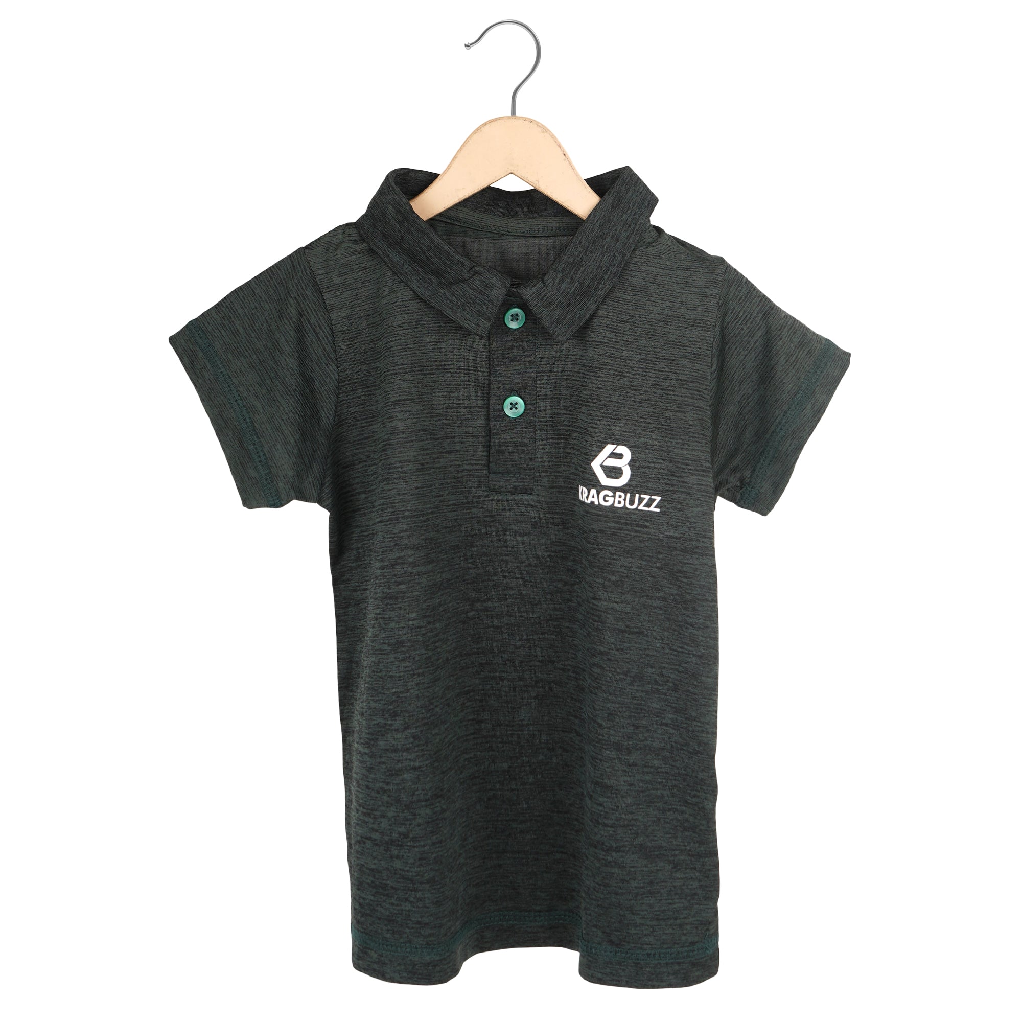 KRAGBUZZ Kids Polo T-Shirt | Premium Cotton Blend Half Sleeve Collared T-Shirt | Comfortable Casual Wear for Boys & Girls
