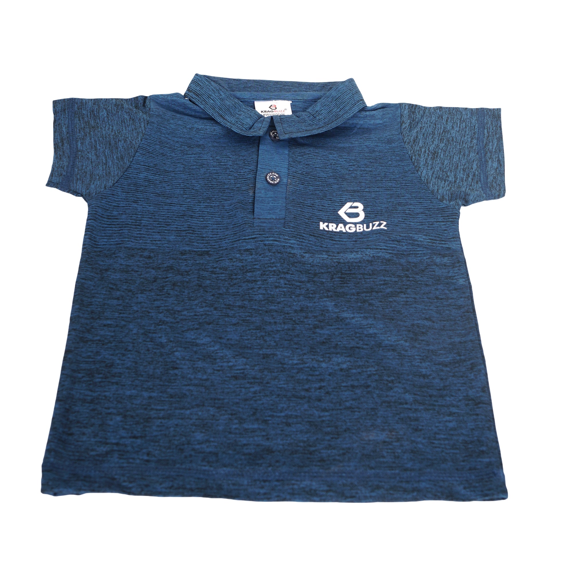 KRAGBUZZ Kids Polo T-Shirt | Premium Cotton Blend Half Sleeve Collared T-Shirt | Comfortable Casual Wear for Boys & Girls