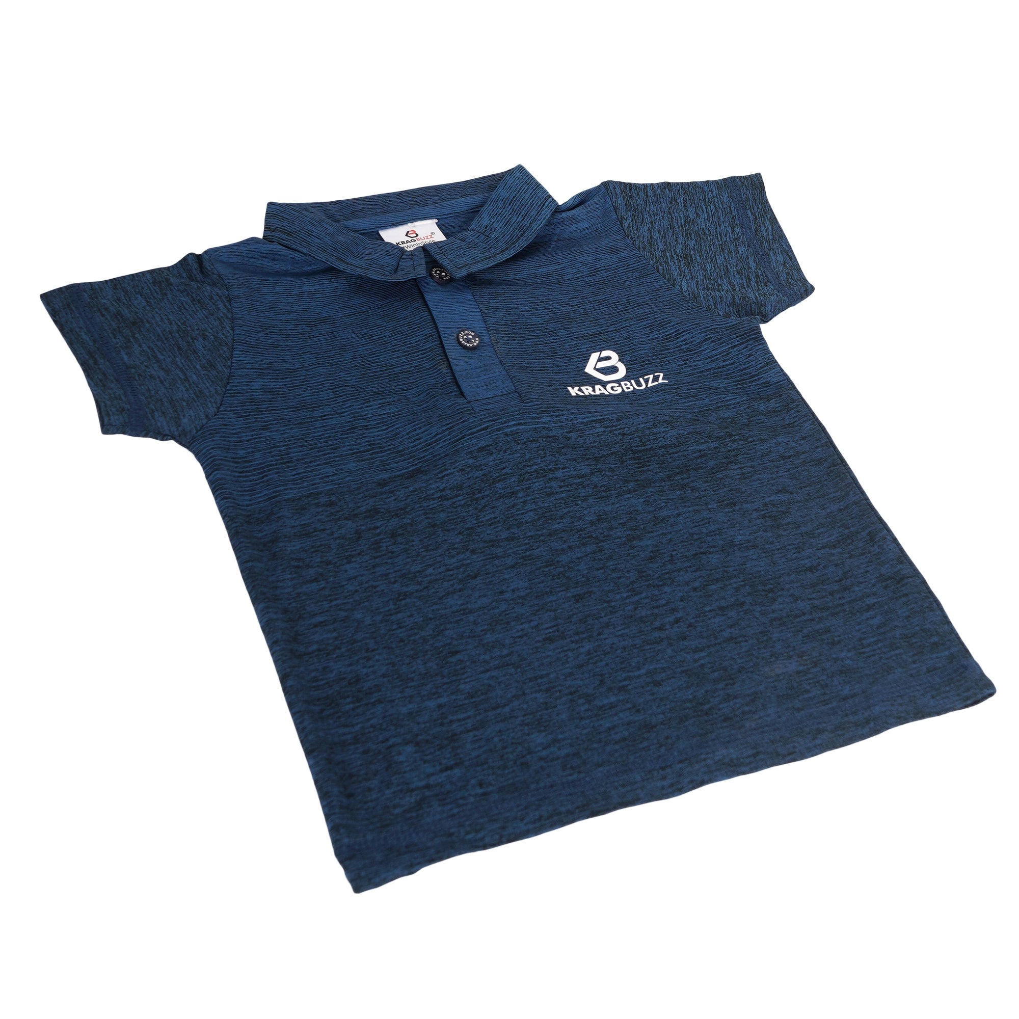KRAGBUZZ Kids Polo T-Shirt | Premium Cotton Blend Half Sleeve Collared T-Shirt | Comfortable Casual Wear for Boys & Girls