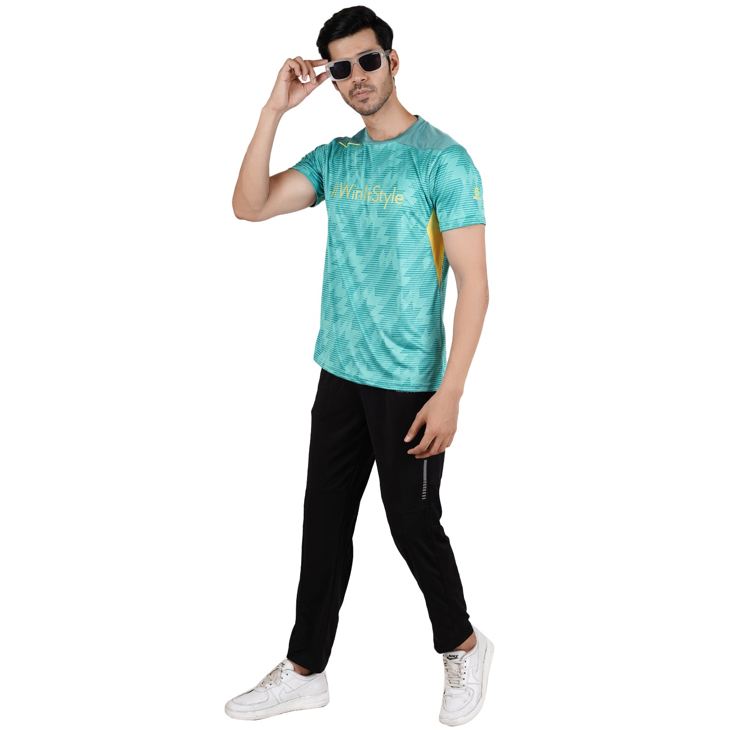 Zig Zag Round Neck Short Sleeve T-shirts