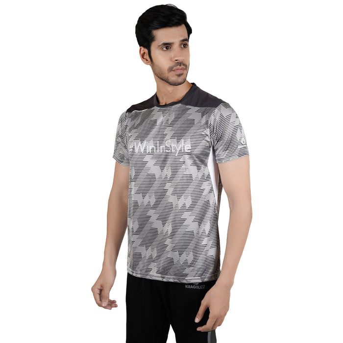 ZIG ZAG ROUND NECK