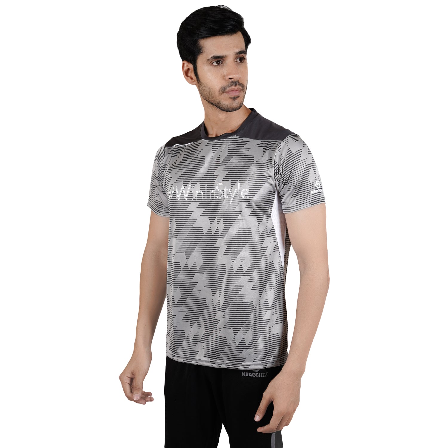 Zig Zag Round Neck Short Sleeve T-shirts