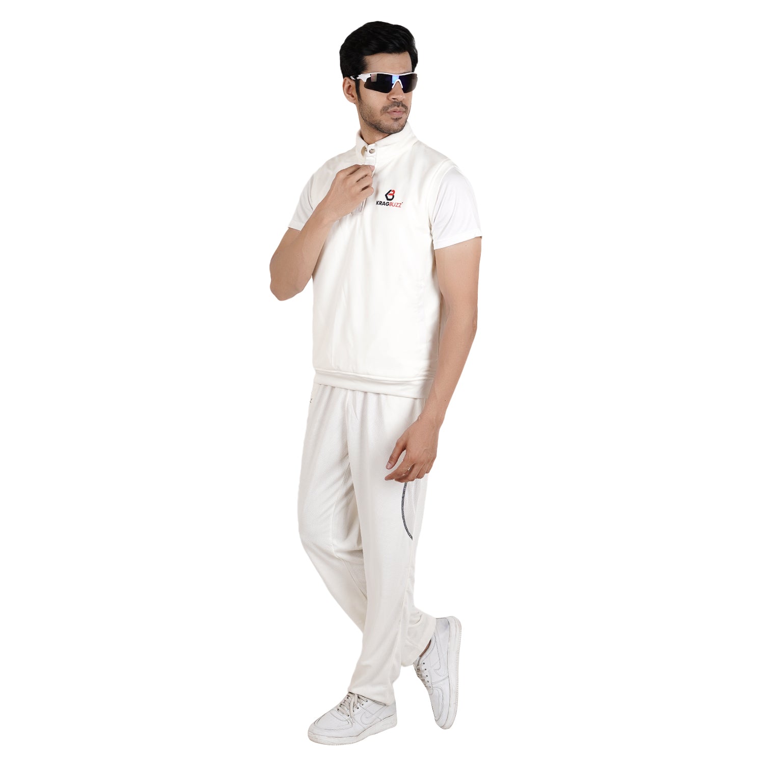 Cricket White Sweaters - kragbuzz