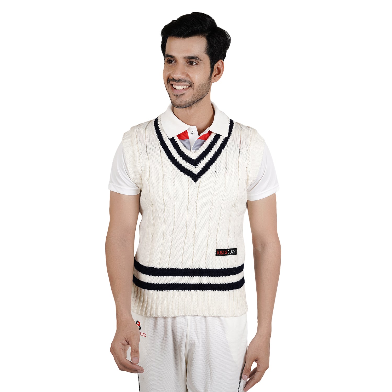 Cricket White Sweaters -kragbuzz