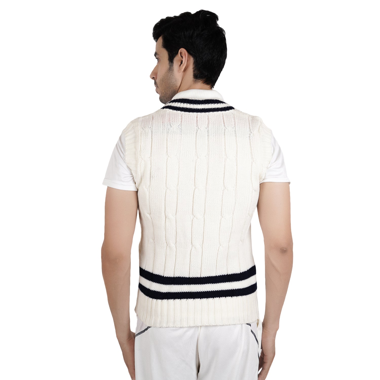 Cricket White Sweaters -kragbuzz