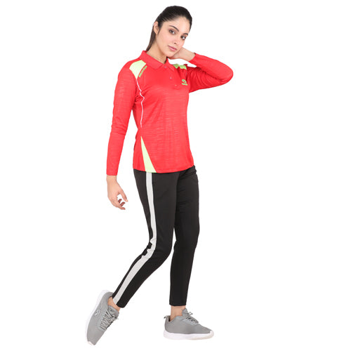 Red – Neon Green – Collar Long Sleeves