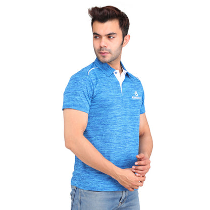 Marine Blue With White Piping Short Sleeves – Collar