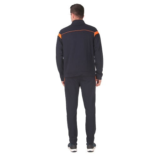 Navy Blue With Orange Cotton Track Suits