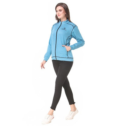 Light blue Melange jacket